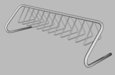 SketchUp Material Models: Bicycle Frames, Parking Racks, Single Frames, and Modern Components-BIM WORLD