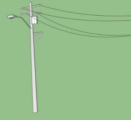 SketchUp Materials: Electric Pole Landscape Components Guide