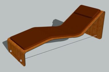 Modern Reckler Chair Material Component for SketchUp Models-BIM WORLD