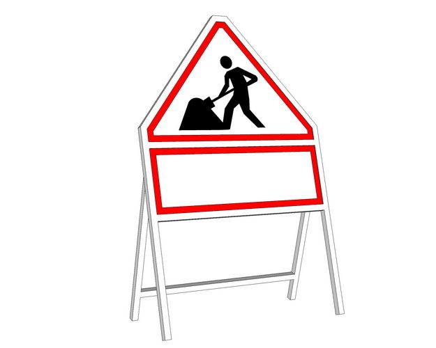 SketchUp Material Models: Construction Sign Indicator Components