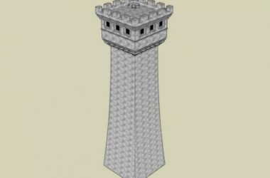 SketchUp Materials for Landscape Tower Components-BIM WORLD