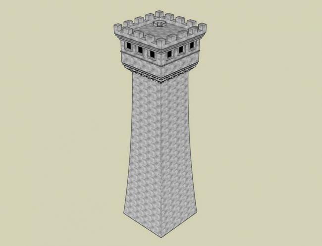SketchUp Materials for Landscape Tower Components