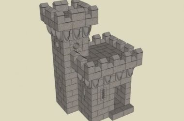 SketchUp Materials for Landscape Tower Components-BIM WORLD