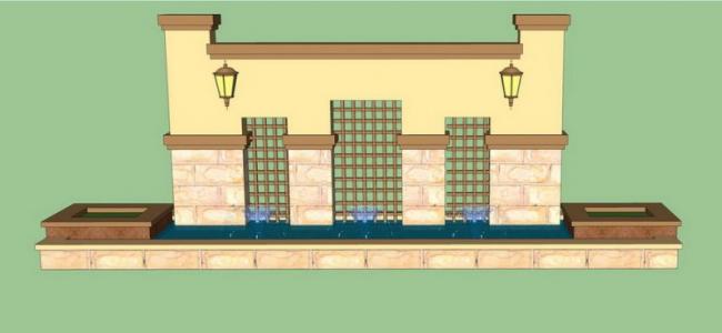 SketchUp Material Model: European Wall Landscape Components