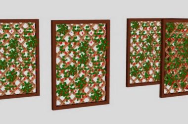SketchUp Material Models | Landscape Screen Components-BIM WORLD