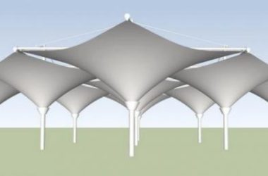 SketchUp Landscape Model with Stretch Film Material Components-BIM WORLD