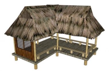 SketchUp Models of Southeast Asian-Style Pavilions and Classical Landscape Sketches-BIM WORLD