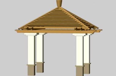 SketchUp Model: European Classical Style Landscape Pavilion Design-BIM WORLD
