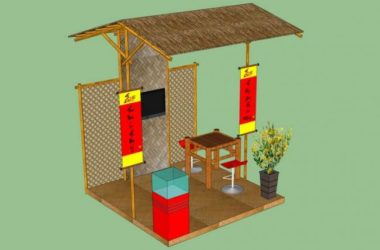 Leisure Pavilion Sketch Model | Landscape Pavilion Design in SketchUp-BIM WORLD