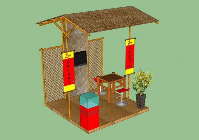 Leisure Pavilion Sketch Model | Landscape Pavilion Design in SketchUp