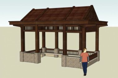 SketchUp Models: Pavilions, Landscapes, and Leisure Designs-BIM WORLD