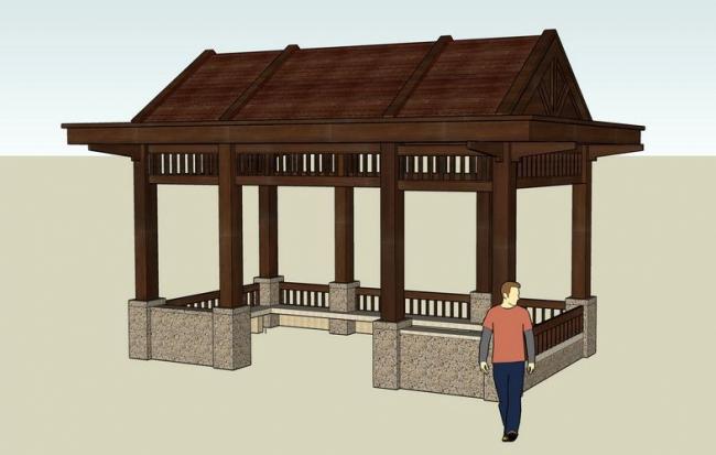 SketchUp Models: Pavilions, Landscapes, and Leisure Designs