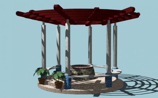 SketchUp Models: Pavilions, Landscapes, and Leisure Structures