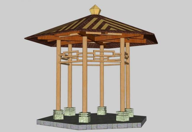 SketchUp Models: Pavilions, Landscapes, and Leisure Structures
