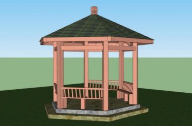 Leisure Landscape Pavilion Sketch Model in SketchUp-BIM WORLD
