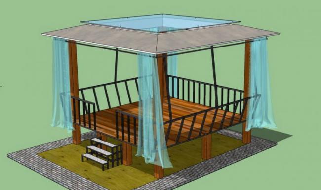 SketchUp Models: Pavilions, Sketches, and Landscape Designs