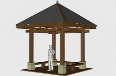 SketchUp Models: Landscape and Pavilion Sketches Collection-BIM WORLD