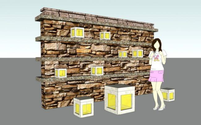 SketchUp Materials: Modern Landscape Wall Components