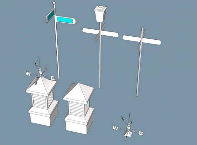 SketchUp Materials: Road Sign and Landscape Components