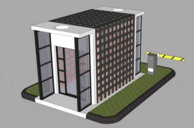 SketchUp Materials for Security Booths, Toll Stations, and Related Components-BIM WORLD