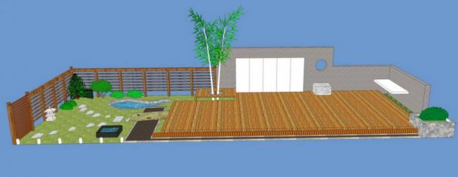 SketchUp Materials for Courtyard Landscape Scenes and Components