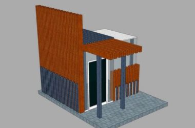 Modern SketchUp Model: Security Pavilion, Guard Room, and Gatehouse Components-BIM WORLD