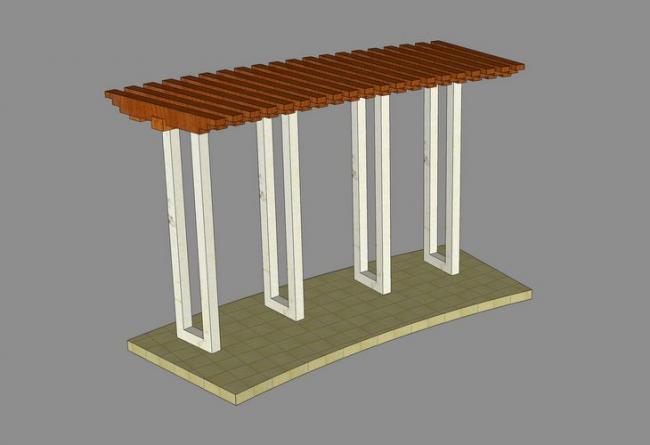 SketchUp Material Model: Flower Frame Landscape Component