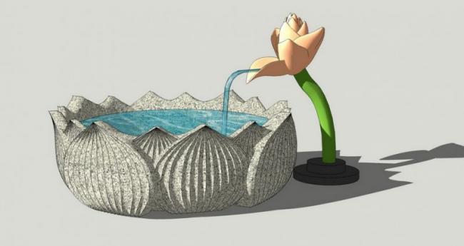 SketchUp Materials for European Waterfall and Landscape Scenes