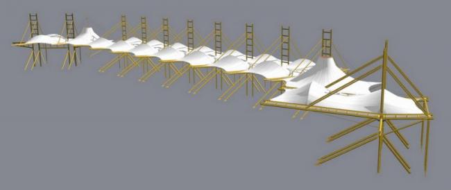 SketchUp Material Model: Stretch Film Landscape Texture Component