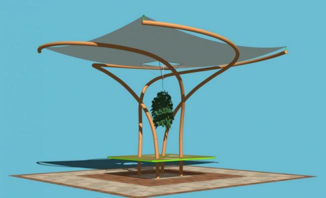 SketchUp Material Model: Stretch Film Landscape Component