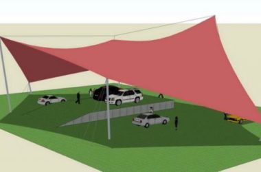 SketchUp Material Model: Stretch Film Landscape Component for Parking Lots-BIM WORLD