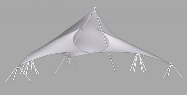 SketchUp Material Model: Stretch Film Landscape Component