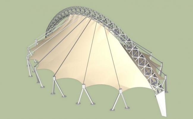 SketchUp Material Model: Stretch Film Landscape Component