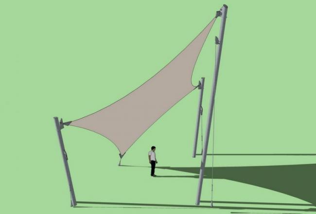 SketchUp Material Model: Stretch Film Landscape Material Component