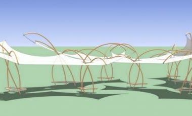 SketchUp Material Model: Stretch Film Landscape Texture Component-BIM WORLD