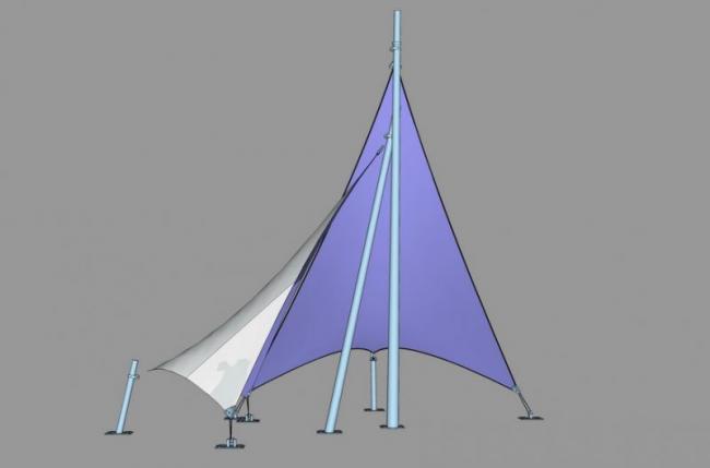 SketchUp Material Model: Stretch Film Landscape Material Component