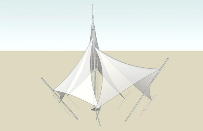 SketchUp Material Model: Stretch Film Landscape Texture Component
