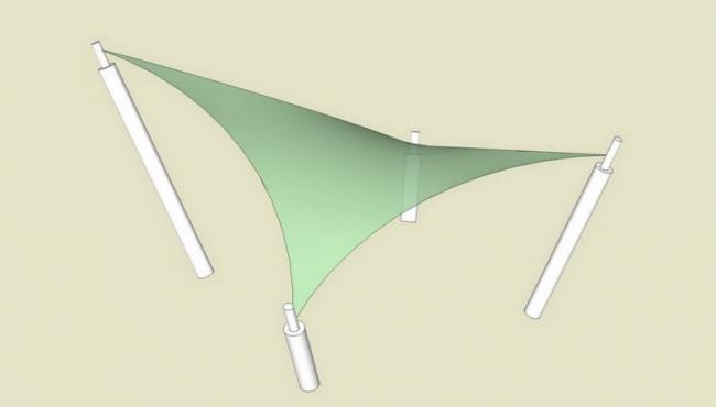 SketchUp Material Model: Stretch Film Texture for Landscape Components
