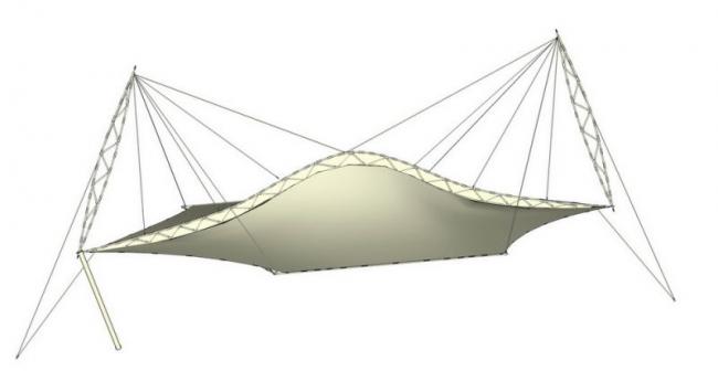 SketchUp Material Model: Stretch Film Landscape Texture Component
