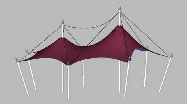 SketchUp Material Model: Stretch Film Landscape Material Component