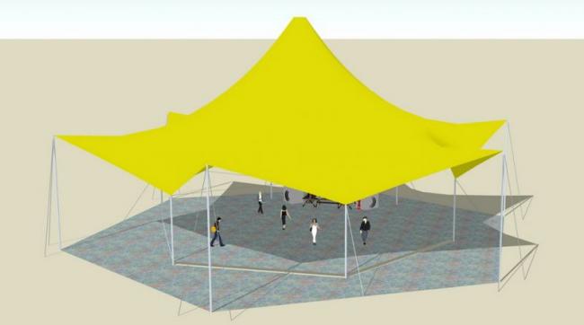 SketchUp Material Model: Stretch Film for Landscape Design