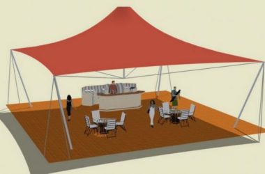 SketchUp Material Model: Outdoor Stretch Film Landscape Element Component-BIM WORLD