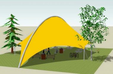 SketchUp Material Model: Stretch Film Landscape Texture Component-BIM WORLD