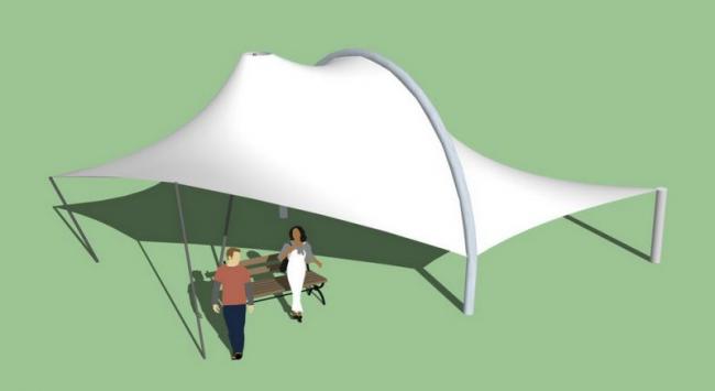 SketchUp Material Model: Stretch Film Landscape Component