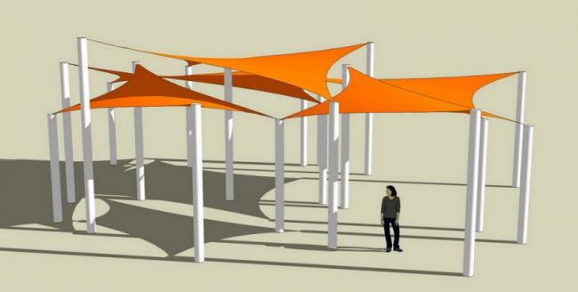 SketchUp Material Model: Stretch Film Landscape Component