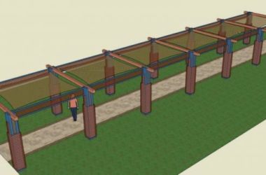 SketchUp Material Models: Modern Corridor Landscape Components-BIM WORLD