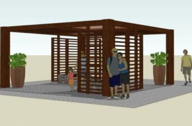 SketchUp Material Models: Wooden Gallery Landscape Components-BIM WORLD