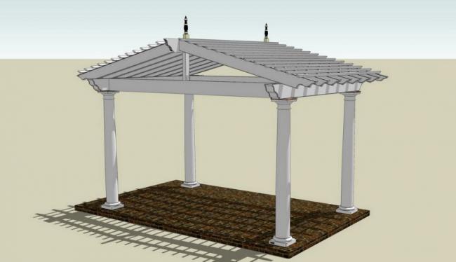 SketchUp Materials for Flowers, Frames, Pavilions, and Landscapes