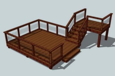 SketchUp Material Model: Landscape Components for Bridge-Connected Outdoor Viewing Platforms-BIM WORLD