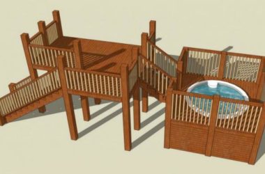 SketchUp Material Model: Landscape Components for Bridge-Connected Outdoor Viewing Platforms-BIM WORLD
